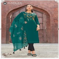 Kadlee Shivani Wholesale Viscose Weaving Kurti With Pant And Dupatta