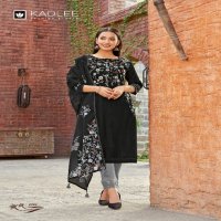 Kadlee Shivani Wholesale Viscose Weaving Kurti With Pant And Dupatta