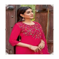 Kadlee Shivani Wholesale Viscose Weaving Kurti With Pant And Dupatta