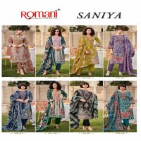Romani Saniya Wholesale Soft Cotton With Lining Embroidery Work Dress Material
