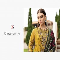 DEEPSY SUITS CHEVERON VOL 14 LATEST PURE COTTON WITH EMBROIDERY WORK PAKISTANI UNSTITCH SUIT