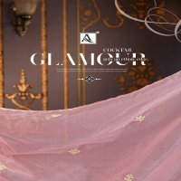 Alok Iftar Wholesale Heavy Organza Fancy Embroidery Work Dress Material