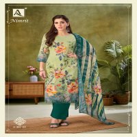 alok launch nimrit zam print casual wear pakistani dress material