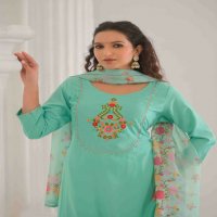 Tanisha Vol-18 Wholesale Viscose Fabrics Readymade 3 Piece Salwar Suits