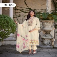 PRM Kaia Wholesale Pure Cotton Pattern With Hand And Embroidery Work Readymade Suits
