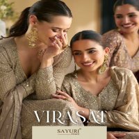 Sayuri Virasat Wholesale Heavy Embroidered Free Size Stitched Salwar Kameez