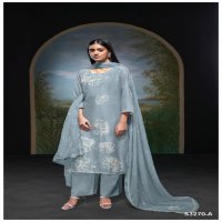 Ganga Jaely S3270 Wholesale Bemberg Silk With Embroidery Salwar Suits