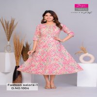 Diya Fashion Salora Vol-1 Wholesale Capsule Print With Kali Gowns Kurtis