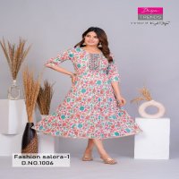 Diya Fashion Salora Vol-1 Wholesale Capsule Print With Kali Gowns Kurtis