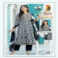 Master Padmavati Wholesale Reyon Capsule Print Kurti With Pant And Dupatta