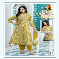 Master Padmavati Wholesale Reyon Capsule Print Kurti With Pant And Dupatta