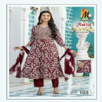 Master Padmavati Wholesale Reyon Capsule Print Kurti With Pant And Dupatta