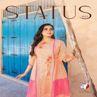 status vol 2 by anju fab kota checks fully stitch exclusive 3pcs dress