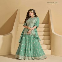 madhubala by sayuri designer georgette readymade skirt pant with dupatta