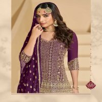 madhubala by sayuri designer georgette readymade skirt pant with dupatta