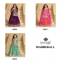 madhubala by sayuri designer georgette readymade skirt pant with dupatta