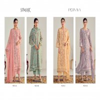 Glossy Simar Pehnava Wholesale Pure Lawn Cotton With Work Salwar Suits