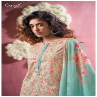 Ganga Ifrah S3427 Wholesale Cotton Printed With Embroidery Salwar Suits