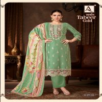 Alok Tabeer Gold Wholesale Pure Zam Cotton With Work Dress Material