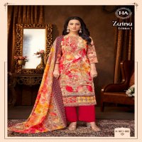 Harshit Zaina Wholesale Pure Viscose Reyon With Hand Work Dress Material