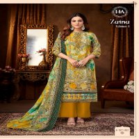 Harshit Zaina Wholesale Pure Viscose Reyon With Hand Work Dress Material