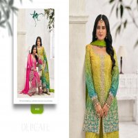 Radha Trendz Sundri Wholesale Chinon With Embroidery Work Free Size Stitched Suits