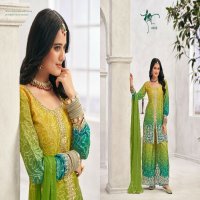 Radha Trendz Sundri Wholesale Chinon With Embroidery Work Free Size Stitched Suits
