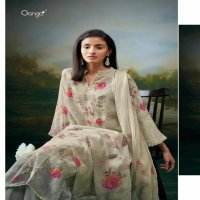 Ganga Aanvi Wholesale Cotton Linen Printed With Embroidery Salwar Suits