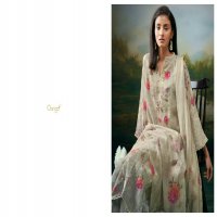 Ganga Aanvi Wholesale Cotton Linen Printed With Embroidery Salwar Suits