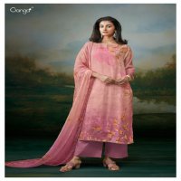 Ganga Aanvi Wholesale Cotton Linen Printed With Embroidery Salwar Suits