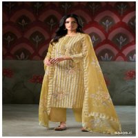 Ganga Darine S3409 Wholesale Cotton Printed With Embroidery Salwar Suits