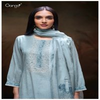 Ganga Kamry S3351 Wholesale Pure Mal Printed With Embroidery Salwar Suits