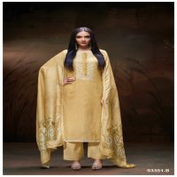 Ganga Kamry S3351 Wholesale Pure Mal Printed With Embroidery Salwar Suits