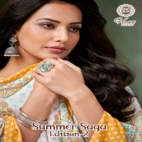 Harshit Summer Saga Vol-2 Wholesale Pure Cotton With Swarovski Diamond Work Dress Material