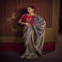 Kira Creations Kimayra Wholesale Pure Viscose Dola With Handwork Designer Sarees