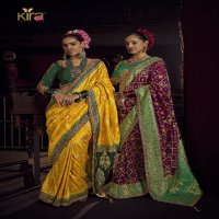 Kira Creations Kimayra Wholesale Pure Viscose Dola With Handwork Designer Sarees