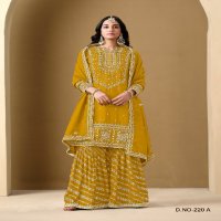 Twisha By Dani Creations Aanaya Vol-220 Wholesale Art Silk Free Size Stitched Suits