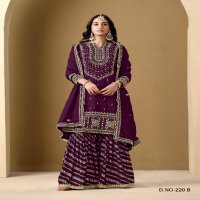 Twisha By Dani Creations Aanaya Vol-220 Wholesale Art Silk Free Size Stitched Suits
