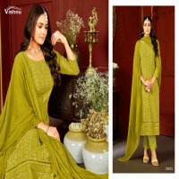 Vishnu Lucknowi Vol-7 Wholesale Fox Georgette Lucknowi Work Dress Material