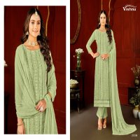 Vishnu Lucknowi Vol-7 Wholesale Fox Georgette Lucknowi Work Dress Material
