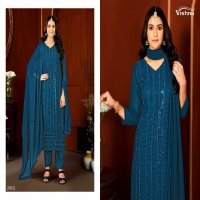 Vishnu Lucknowi Vol-7 Wholesale Fox Georgette Lucknowi Work Dress Material