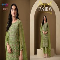 Vipul Juliet Wholesale Chiffon Fabrics Straight Cut Salwar Kameez