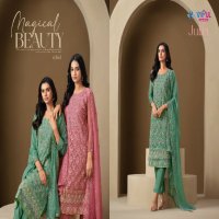 Vipul Juliet Wholesale Chiffon Fabrics Straight Cut Salwar Kameez