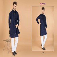 Shubhvastra Raj Vastra Wholesale Embroidered Mens Kurta With Dupatta