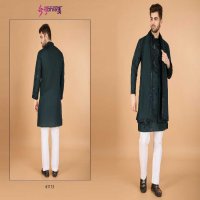 Shubhvastra Raj Vastra Wholesale Embroidered Mens Kurta With Dupatta