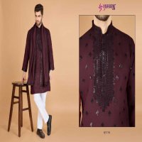 Shubhvastra Raj Vastra Wholesale Embroidered Mens Kurta With Dupatta