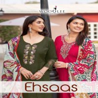 Wooglee Ehsaas Wholesale Viscose Weaving Top With Pant And Dupatta