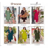 Wooglee Ehsaas Wholesale Viscose Weaving Top With Pant And Dupatta