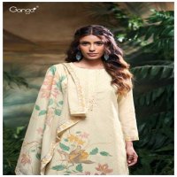 Ganga Kasia S3309 Wholesale Cotton Jacquard With Work Salwar Suits