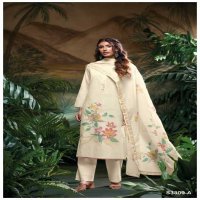 Ganga Kasia S3309 Wholesale Cotton Jacquard With Work Salwar Suits